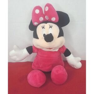 Disney‎ Minnie Mouse Coin Bank 10" Plush FAB NY Piggy Bank Plush Stuffed Pink
